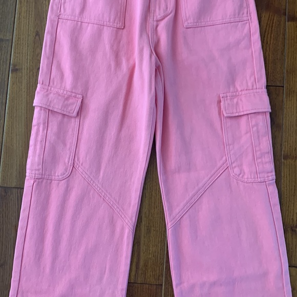 ADIKA Mindset Pink Cargo Pants / Jeans size M BARBIECORE - Picture 3 of 6